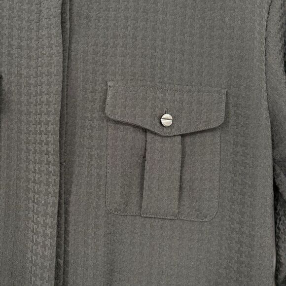 Ted Baker Triksie Jumpsuit Black Rolled Long‎ Sleeve Drawstring V Neck 0 - Picture 7 of 8